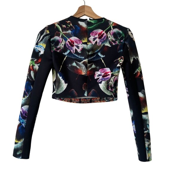 REVOLVE Clover Canyon Night Matador Crop Top Neoprene Floral & Baroque Pattern S - Picture 5 of 13